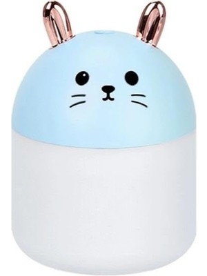 Sevimli Kawaii Kedi Hava Nemlendirici Lamba, Mavi