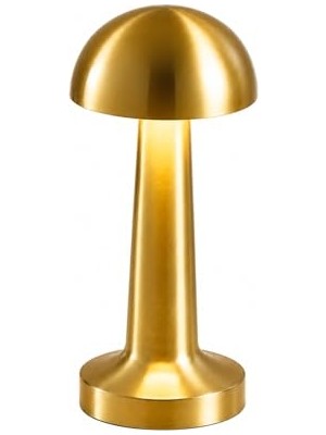 Masa, Modern Kablosuz Şarjlı Lambası Mien Dokunmatik Masa Lambası USB Şarjlı Dekoratif Taşınabilir Ortam Aydınlatma Mantar Masa Lambası Gold Altın Masa Lambası Masa Lambası Kamp Piknik Lambası