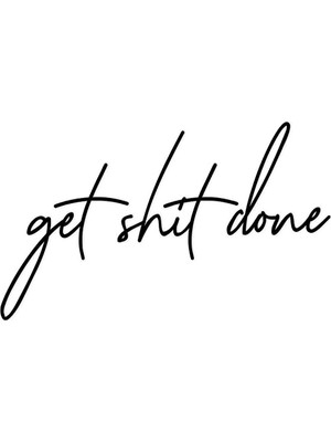 Metal Duvar Dekorasyonu, Get Shit Done Tasarımı