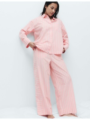 Marks & Spencer Pamuklu Çizgili Pijama Altı