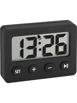 Saat; Dostmann Dijital Çalar, 60.2014.01, Zamanlayıcı ve Kronometre, Uyandırma Fonksiyonu, Kauçuk Kaplama, Siyah, U 59 x G 14 (30) x Y 42 mm