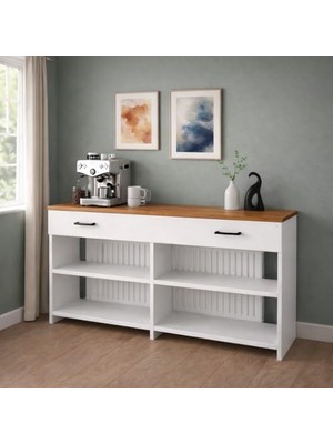 Petek Üstü Kahve Standı, 32 cm Derinlik, BPKM008, Atlantik 120 cm