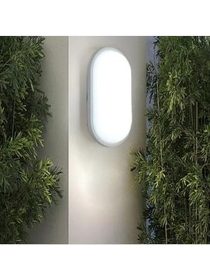 Banyo ve Balkon Için 20W Oval Tavan Lambası 6400K Beyaz LED Işık, Teras Duvar Lambası