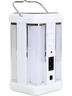 Store PM-22402 Solar Panelli Şarjlı Kamp Feneri Masa Aydınlatma ve Işıldak Powerbank