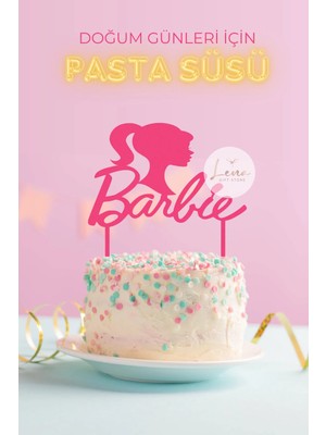 Umikolab Moda Bebek Temalı Yazılı Doğum Günü Pasta Süsü