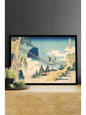 (PSTER14774) The Suspension, Katsushika Hokusai Sanatsal Çerçeveli Tablo 50 x 70