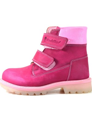 Onlo Ayakkabı T.1023 Hakiki Yağlı Deri Ortopedik Cırtlı Unisex Çocuk Bot
