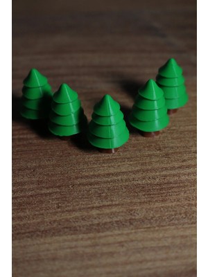Umikolab Mini Çam Ağaç Dekoru, 10’lu Set, 3 Cm, Yeşil Veya Beyaz Renk