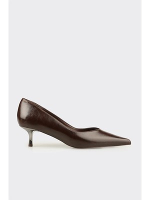 Elle Kahve Kadın Stiletto