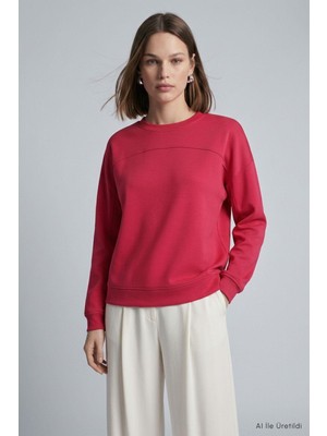 Rays Bisiklet Yaka Tunik 8203A Kırmızı