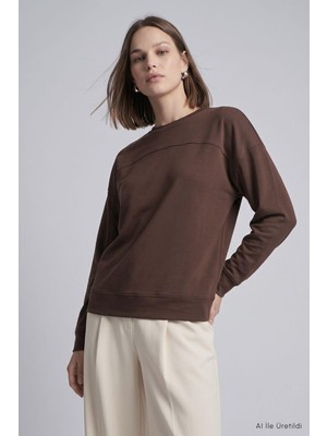 Rays Bisiklet Yaka Tunik 8203A Kahve