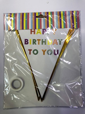 Store Happy Birthday To You Flama Bayrak Süs