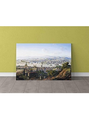 Istanbul'a Bakan Türkler Kanvas Tablo, 70X110 cm