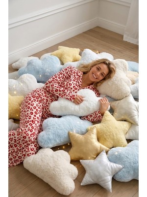 Fit Women Kadın Gömlek Yaka Düğmeli Kırmızı  Pijama Takımı