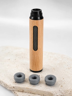 Store Taşınabilir Dumansız Mini Küllük Ahşap Görünümlü 3 Farklı Uçlu Kompakt Tasarım