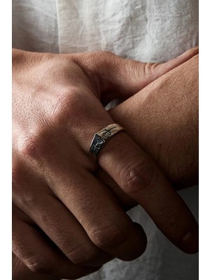 Ricco Jewellery 925 Ayar Gümüş Erkek Kılıç Tasarım Yüzük