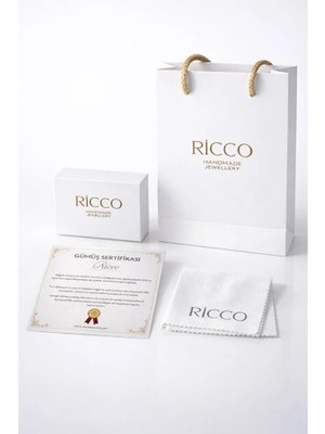 Ricco Jewellery 14 K Altın Kaplama 925 Ayar Gümüş Unisex Forse Zincir