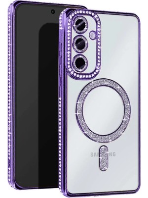 Store Samsung Galaxy A56 Joke Simli Magneticsafe Kılıf - Derin Mor