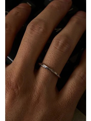 Ricco Jewellery 925 Ayar Gümüş Oksitli Ayarlanabilir Arcane Spiral Yüzük