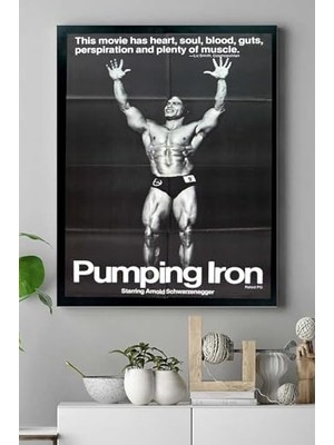 (PSTER17687) Pumping Vücut Geliştirme Body Building Fitness Kanvas Tablo 30 x 40