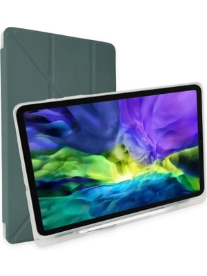 Store Huawei Matepad Se Kılıf Kalemlikli Mars Tablet Kılıfı - Koyu Yeşil