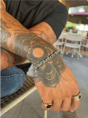 Ricco Jewellery 14 K White Gold Kaplama 925 Ayar Gümüş Tiff Bileklik