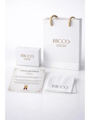 Ricco Jewellery 14 K Gold Kaplama 925 Ayar Gümüş Old Money Küp Bileklik