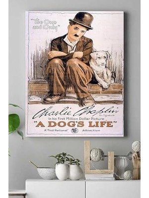 (PSTER15866) A Dogs Life Hayvan Kanvas Tablo Film Afişi 21 x 30