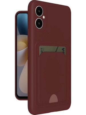 Store Samsung Galaxy A05 Kelvin Kartvizitli Silikon - Bordo