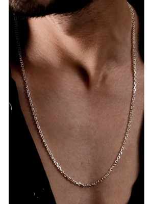 Ricco Jewellery 925 Ayar Gümüş Old Money Forse Zincir