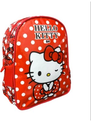 Store Wiggle Hello Kitty Anaokulu Çantası, Kırmızı, 24X11X30 cm