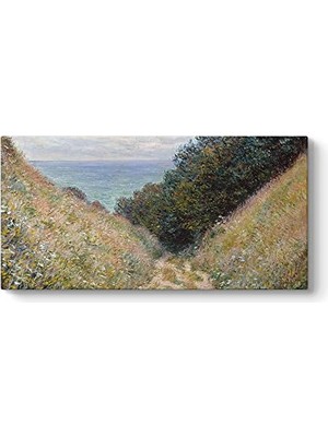 Claude Monet, Road At La Cave Tablosu 80 x 40