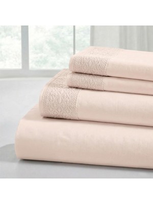 Store Yumuşak Mikrofiber Tığ Işi Dantel Çarşaflar - Lüks Mikrofiber Yatak Çarşafları - Düz Çarşaf, Derin Cepli Lastikli Çarşaf ve Yastık Kılıfları Allık Kraliçesi