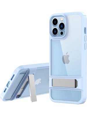 Store Apple iPhone 13 Pro Kılıf Rolet Stand Kapak - Sierra Blue