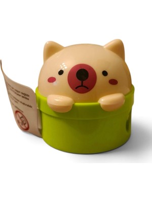 Store Sevimli Kedi Figürlü Kalemtıraş, Perfect Kitty, Yeşil, XL-360
