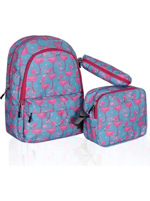 Store 3'lü Okul Çanta Seti Flamingo Turkuaz, PLCAN2079