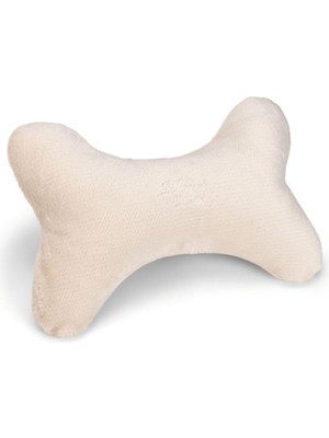 Store Kemik Peluş Yastik Krem 35X23CM