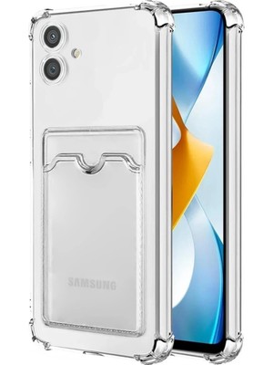 Store Samsung Galaxy A05 Kılıf Kart Şeffaf Silikon - Şeffaf