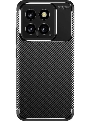 Store Xiaomi Mi 14T Kılıf Auto Focus Karbon Kapak - Siyah
