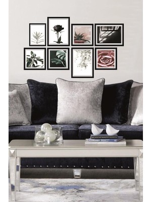 Store 8 Parça Dekoratif Mdf Tablo Seti Çerçeve Görünümlü DEKOLIADKO0113