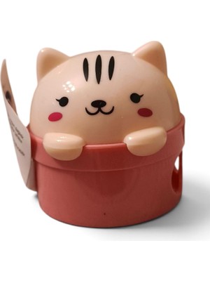 Store Sevimli Kedi Figürlü Kalemtıraş, Perfect Kitty, Pembe, XL-360