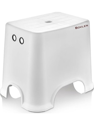 Store Kaydırmaz Banyo Taburesi, 120 kg Taşıma Kapasiteli Kaymaz Banyo Taburesi, Çocuk Taburesi, 1. Sınıf Sert Plastik, (E-B-Y 30X42X34 Cm)