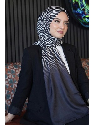 Store Dalgalı Desen Gri Soft Pamuk Şal Çok Renkli5