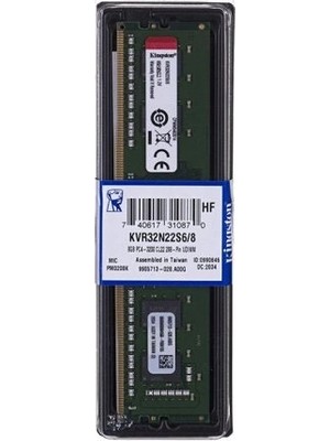 Kingston Kıngston 8gb Ddr4 3200MHZ CL22 Pc Ram KVR32N22S6/8
