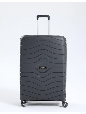 National Geographic Antrasit Çekçekli Sert Valiz NG5242 75 cm B.boy