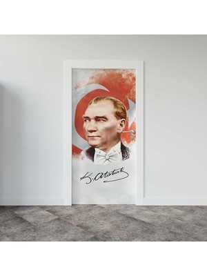 Atatürk Temalı Kapı Sticker Folyosu