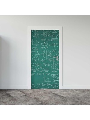 Kapı Giydirme Kapı Sticker Folyosu Matematik Formül