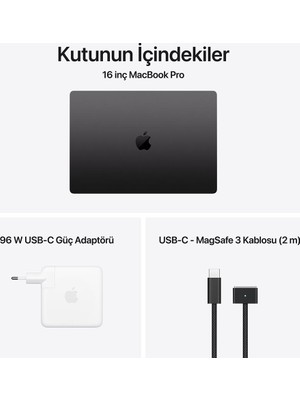 Apple MacBook Pro MGED4TU/A M5 Max 36GB-2TB Ssd-Liquid RETINA-16INC-UZAY Siyahı