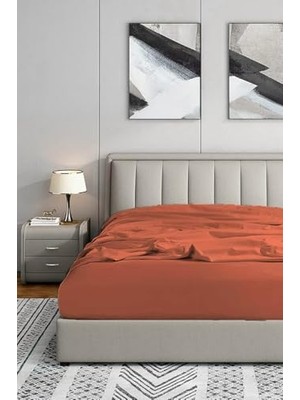 200X200 Fitted Premium Penye Çarşaf, Kırmızı