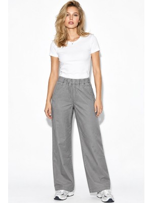 Vena Kadın Beli Lastikli Pantolon(Tencel)(Tm) %100 Lyocell-Gri